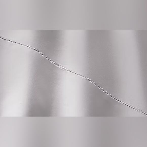 Ralph Lauren RL Organic Sateen Flat Sheet Queen Platinum - Picture 2 of 3